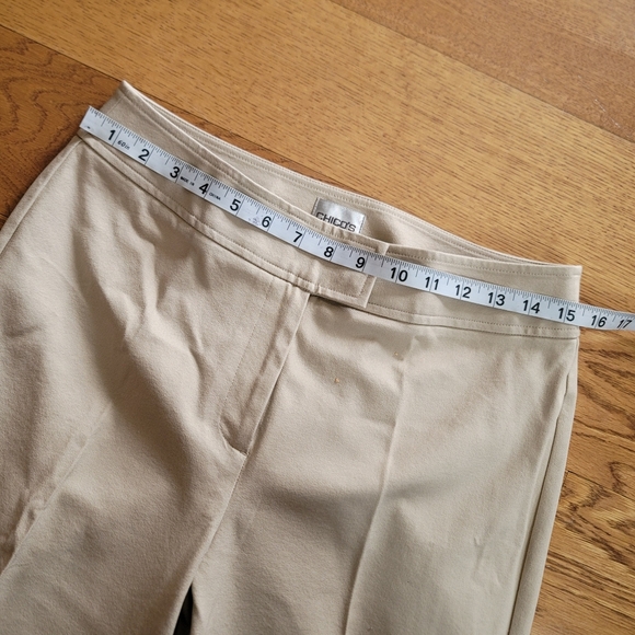 Chico's Dress Pants Beige Chico's Size 0 Short/ US 4 - Picture 4 of 9